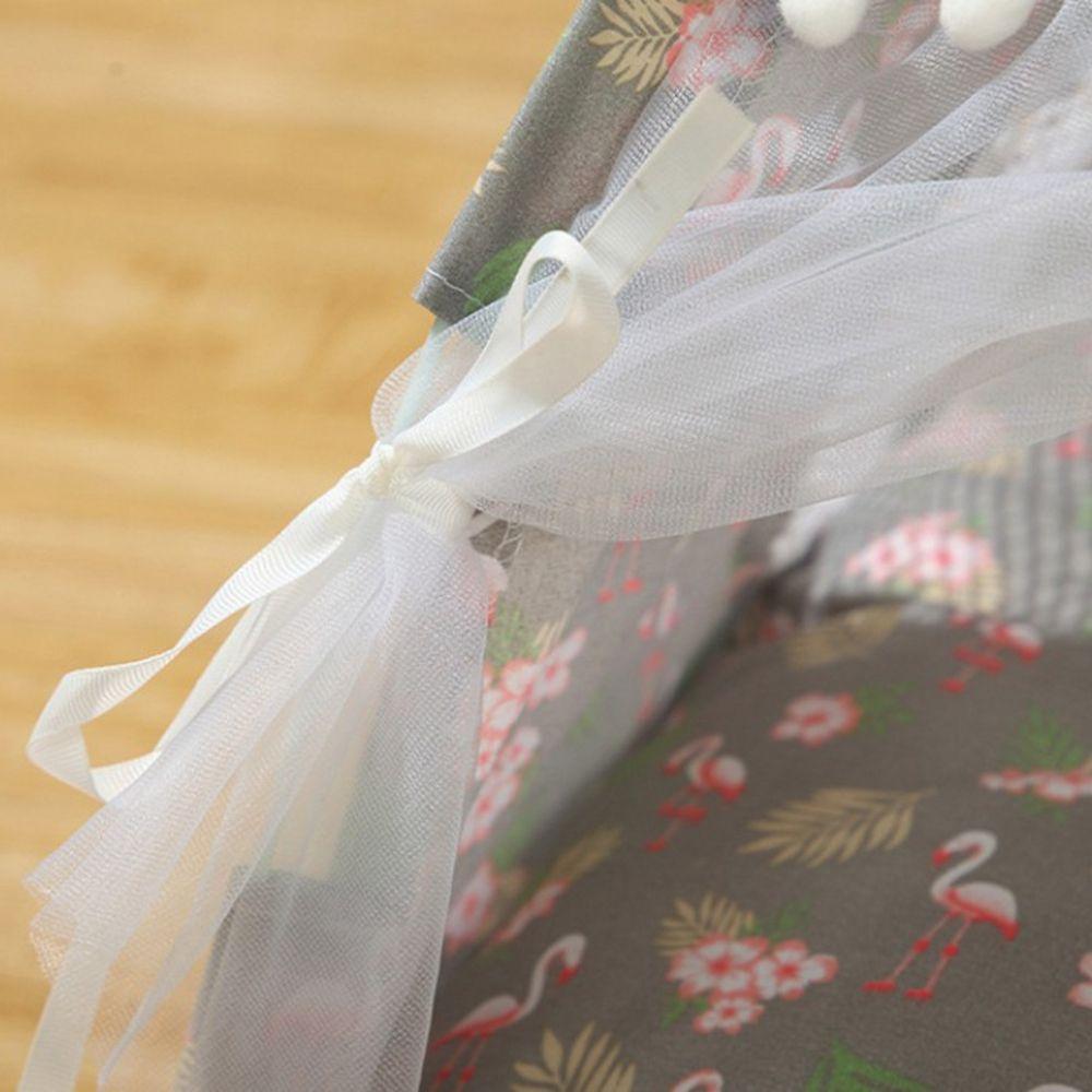 Cute Washable Teepee Indoor With Cushion Animals Bed Pet Houses Dog Cat Bed Pet Tent