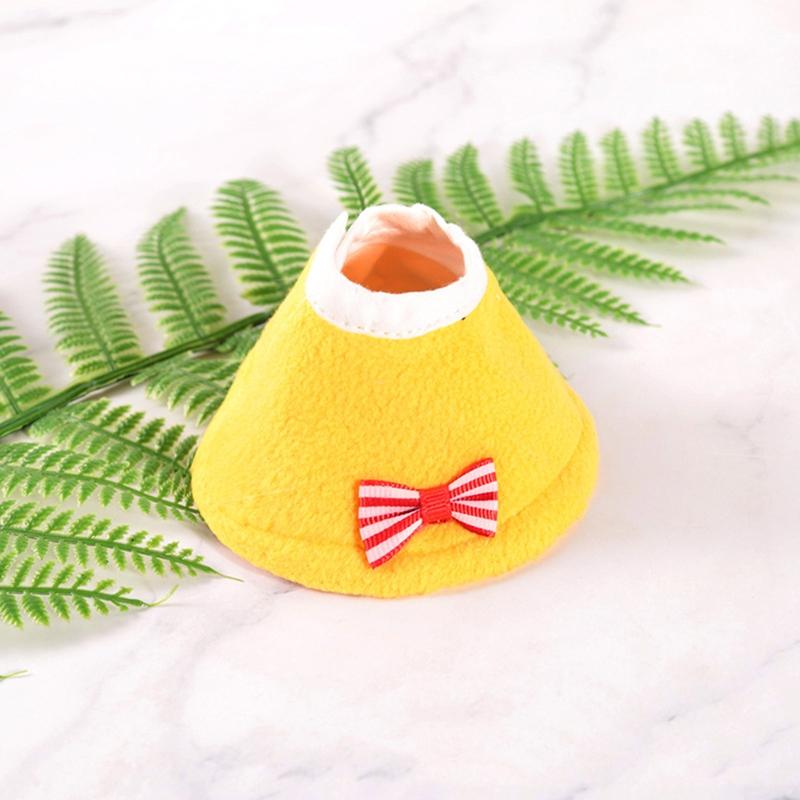 Bird Elizabethan Collars Parrot Feather Plucking Collar Comfortable Plush Recovery Cone for Small Budgerigar Cockatiel