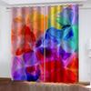 HUANZHUANG Curtain for Kids Room Multicoloured and Gorgeous Print Bedroom Set, Curtains for Living Room Window Treatment Drapes
