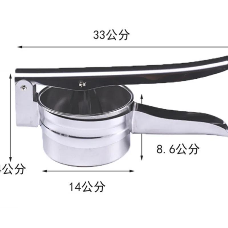 

Portable Juicer Water Squeezer Stainless Steel Manual Juicer Household Creative Squeezing Potato Masher Garlic Press