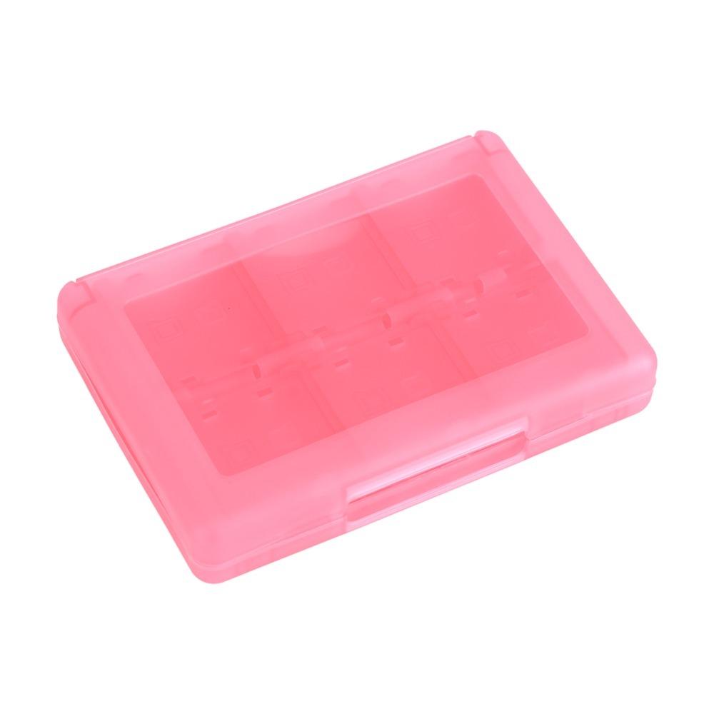 PP Game Card Case Holder Blue 28 In 1 Cartridge Storage Box White Pink Game Card Case Box for Nintendo 3DS/DSL/DSI/LL