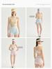 Women's High-Waisted Ballet Yoga Shorts, Three-Quarter Length, Butt-Lifting, Drawstring for Sleek Legs.