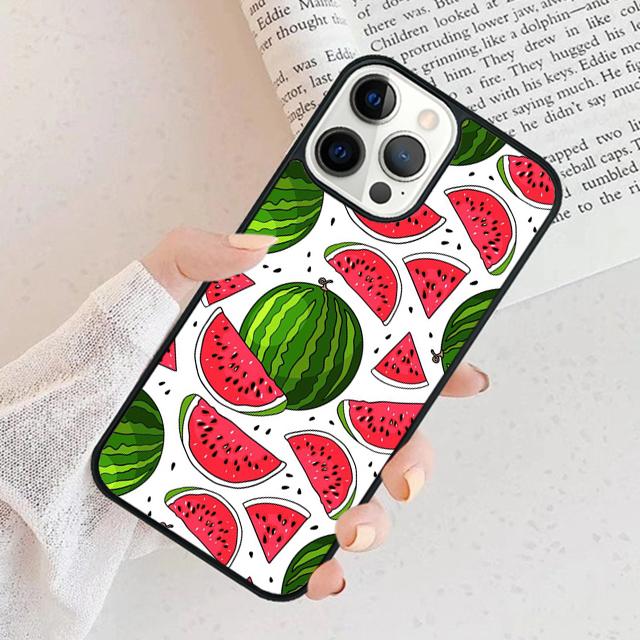 Cute Summer Fruit Watermelon Phone Case For iPhone 17 Air 15 16 Cover  11 13 14 Pro Max 12 Plus Max Fundas