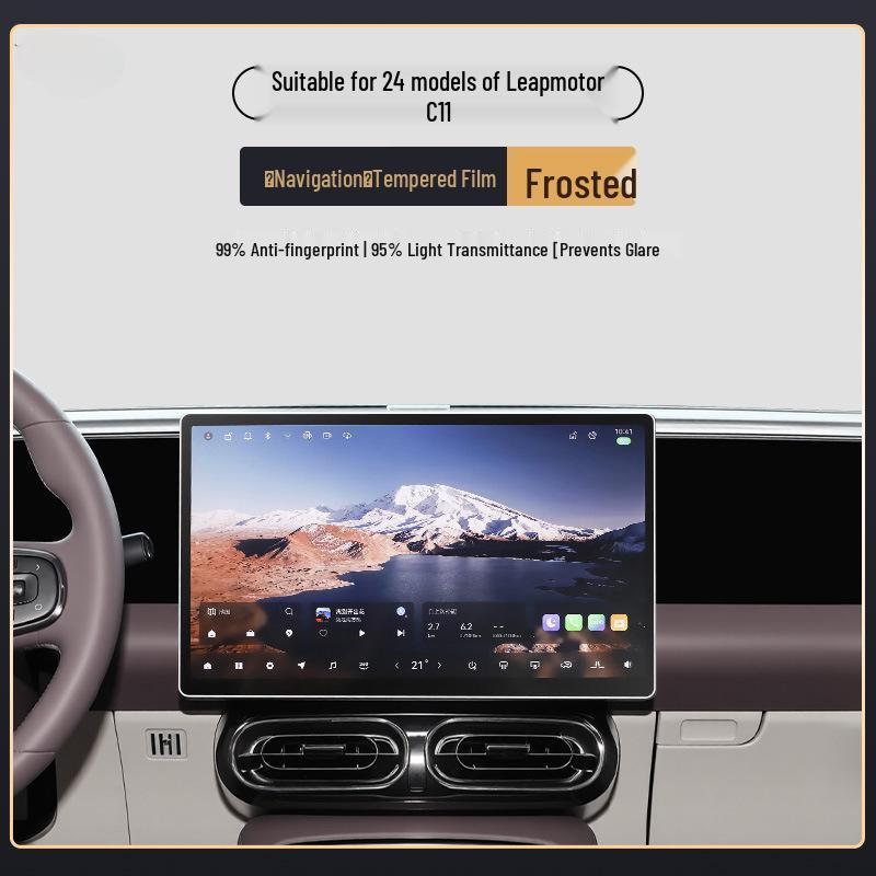 Película Protetora de Vidro Temperado para Tela do Leapmotor C11 para 26 Modelos - Acessório de Interior de Carro 2026
