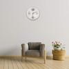 Minimalistische dreidimensionale digitale Wanduhr, stanzfrei, geräuschlos, tickt nicht, für Küche, Schlafzimmer, Arbeitszimmer