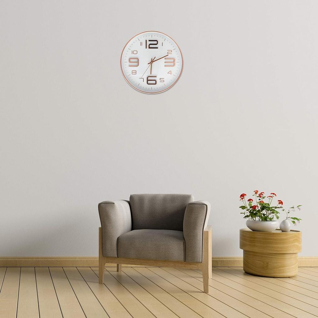 Minimalistische dreidimensionale digitale Wanduhr, stanzfrei, geräuschlos, tickt nicht, für Küche, Schlafzimmer, Arbeitszimmer
