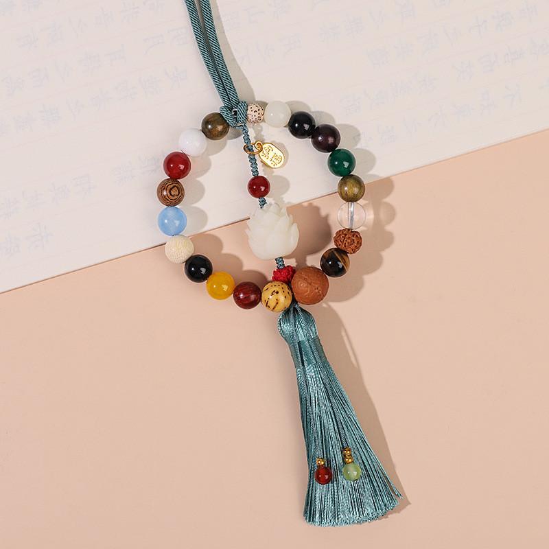 

Feng Shui Car Ornament With Wooden Material And Lotus Or Buddha Design For Peaceful Driving Style D