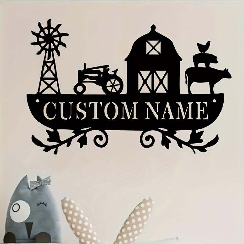 Metal Wall Art Farmhouse Rustic Windmill Barn Tractor Rooster Kitchen Garden Office Housewarming Gift