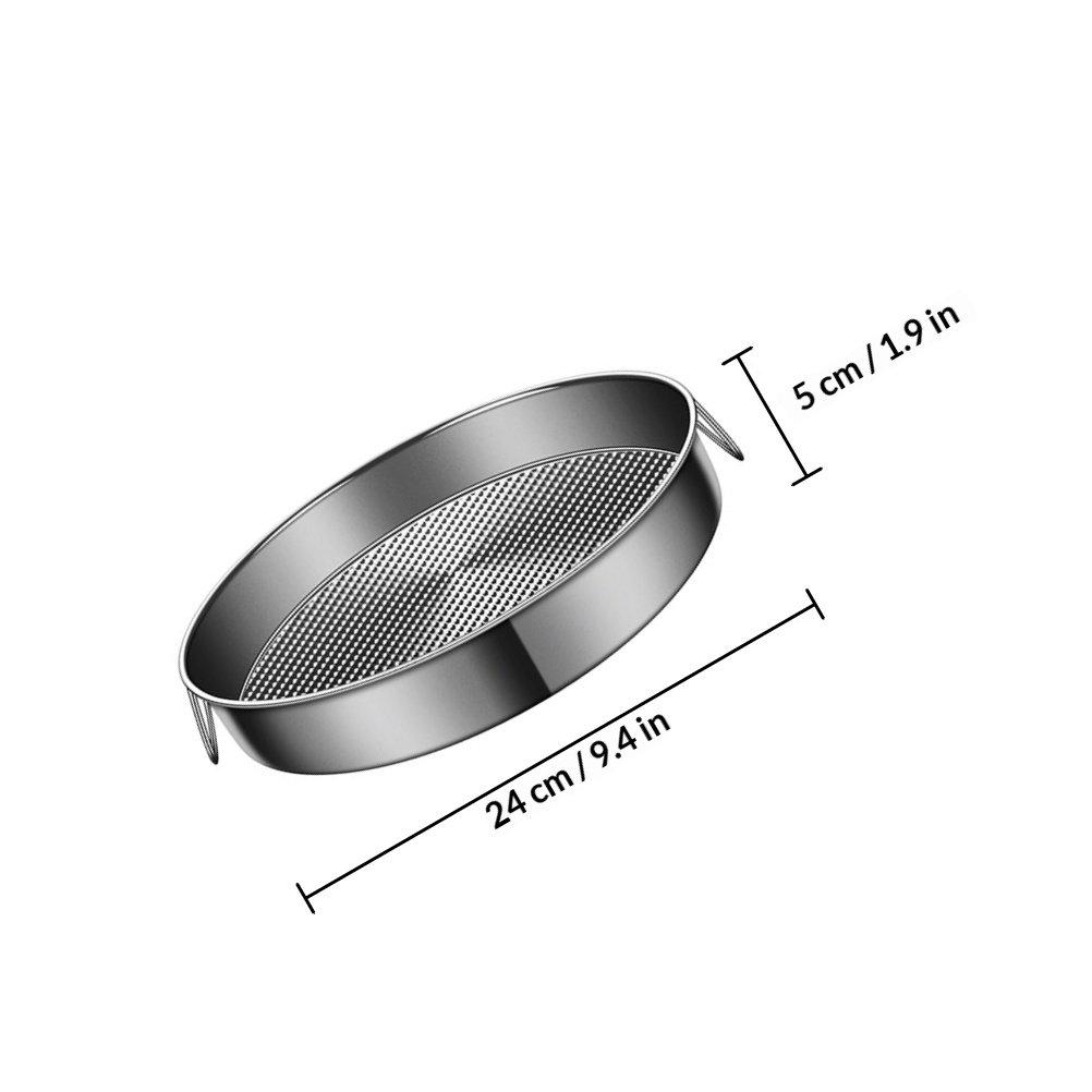 Stainless Steel Food Steaming Plate Steamer Tray Pot Steamer Basket Kitchen Steaming Rack Insert for Vegetables Fish Crab