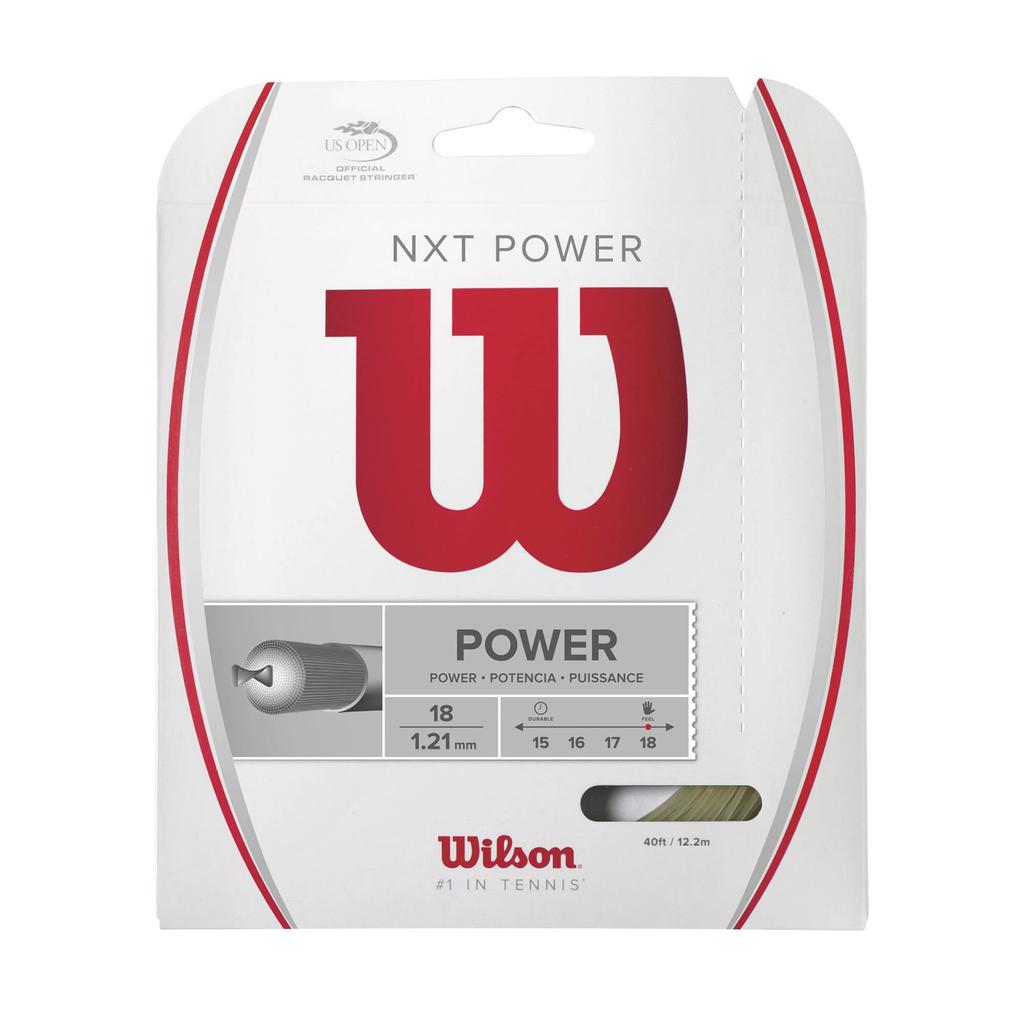Wilson NXT POWER 18 Tennis String (Natural, WRZ941800)