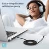 FONVOi Audio Earphone Extension 6M Nylon Braided 24K Gold Plated Compatible with and Speakers 3.5mm Cable, Cord, + + Multi-Shielding Hi-Fi