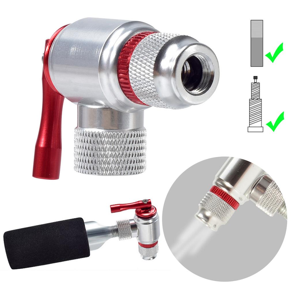 Bicycles Tire Pump Bike Tire inflator CO2 Inflator Air Cycling Bike Ball Pump Schrader & Presta Valve Mini Bicycles Pump