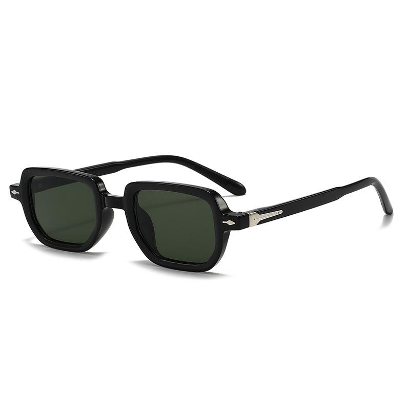 New square sunglasses European and American retro arrow-shaped rivet glasses fashion sunglasses women's sunglasses