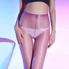 15g Super Light Oil Shiny Skinny Leg Tights With Foot Shape 1D Ultra Thin Transparent Medias De Mujer One Line Crotch Pantyhose