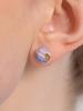 Cerabonito Stratigraphy Two-Way Pearl Ceramic Earrings (Lp)