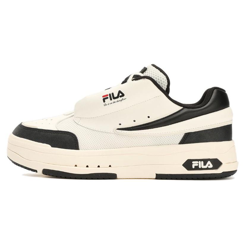 FILA Mix Comfortable Versatile Durable Low-Top Skate Shoes Men Sneakers White Black F12M324203AWV
