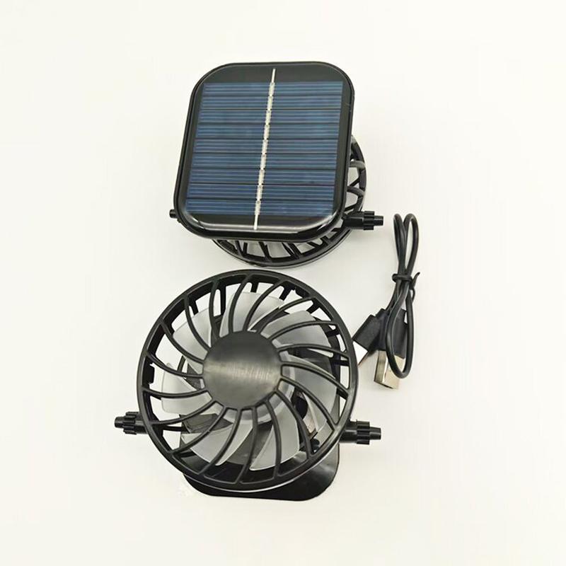 Solar Fan Replacement Rechargeable Portable Solar Fan Adjustable Lightweight Cooling Fan Accessories For Outdoor Camping Fishing