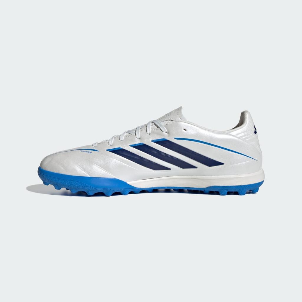 adidas COPA PURE IV LEAGUE Turf Football Boots KI0647 Unisex Performance Sports Shoes Zero Metalic / Dark Blue / Lucid Ray Blue