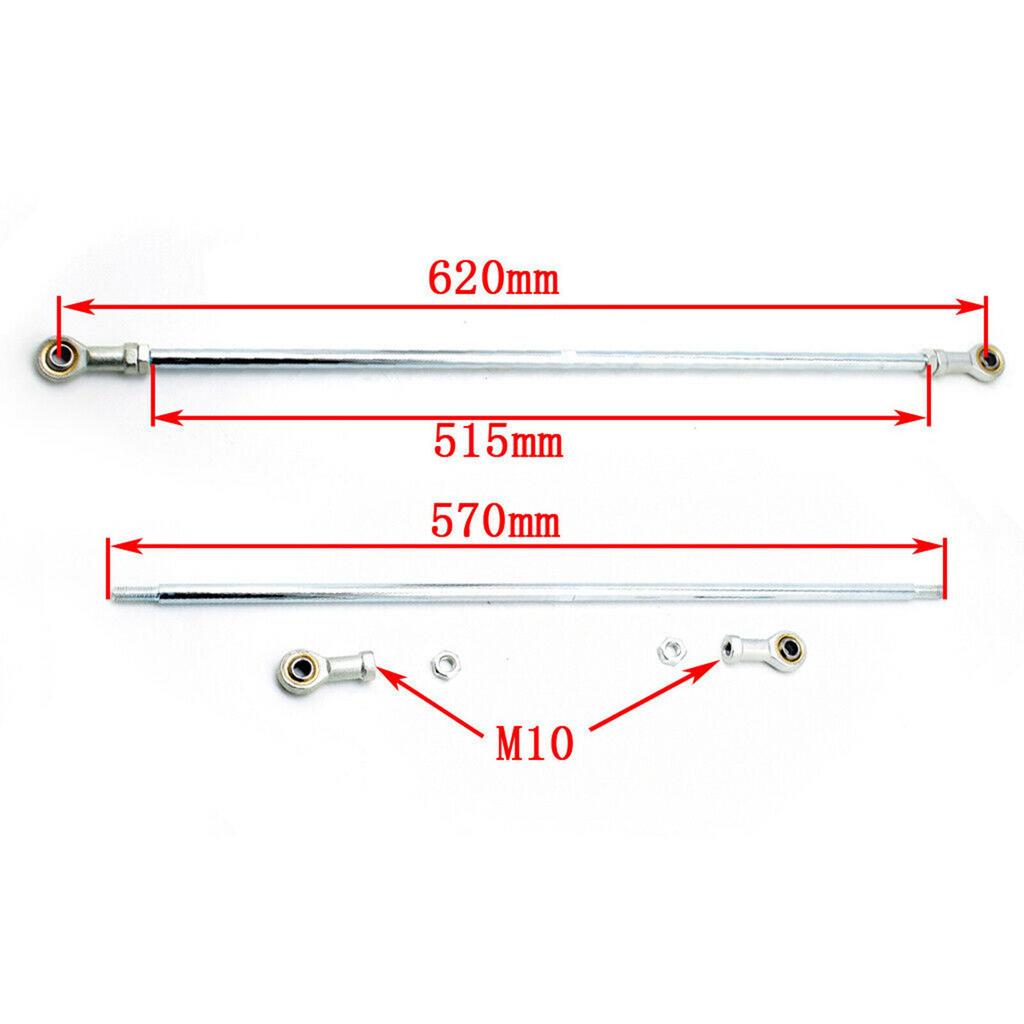 Go Kart Front Axle Kit Go Kart Steering Set Tie Rod Wheels Trike Kit Drift Trike Axle For DIY Go Kart ATV