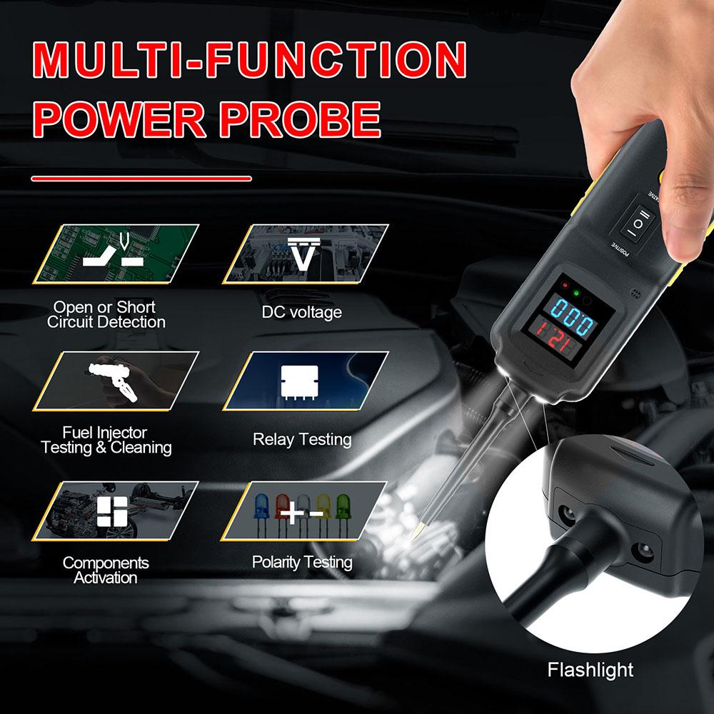 Multi Functions GODIAG GT101 PIRT Power Probe DC 6-40V Vehicles Electrical System Diagnosis Circuit Tester
