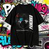 2026 Summer Cotton Tee Anime Sketch Graphic Unisex WOMEN Plus Size Loose Casual Hip Hop Streetwear Breathable Top