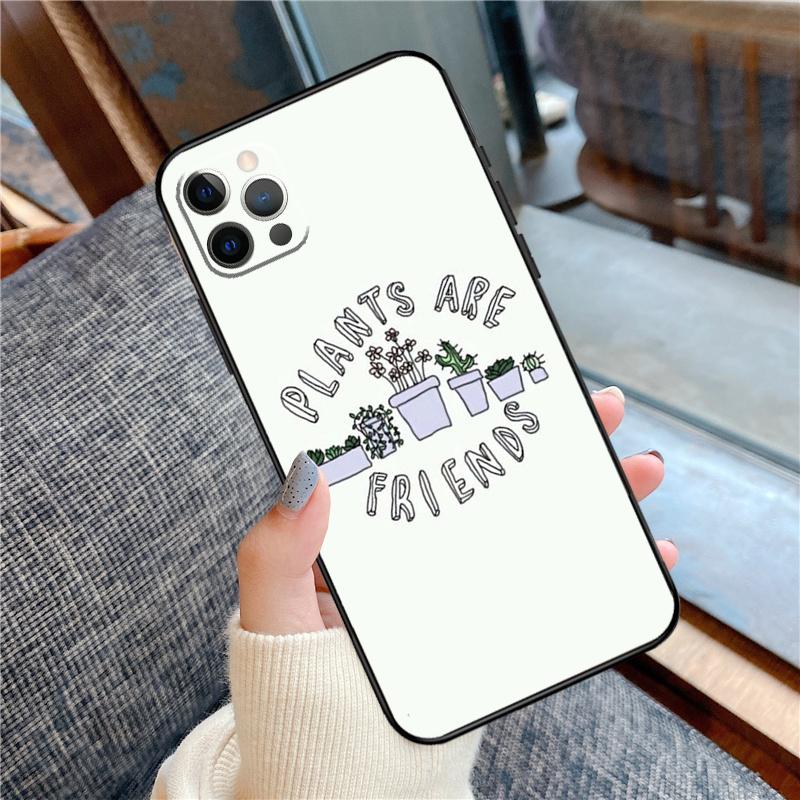 

Go Vegan Phone Case For iPhone 16 15 13 12 11 14 Pro Max 12 13 mini XR 15 16 Plus 16e Cover Shell iPhone 14 Plus