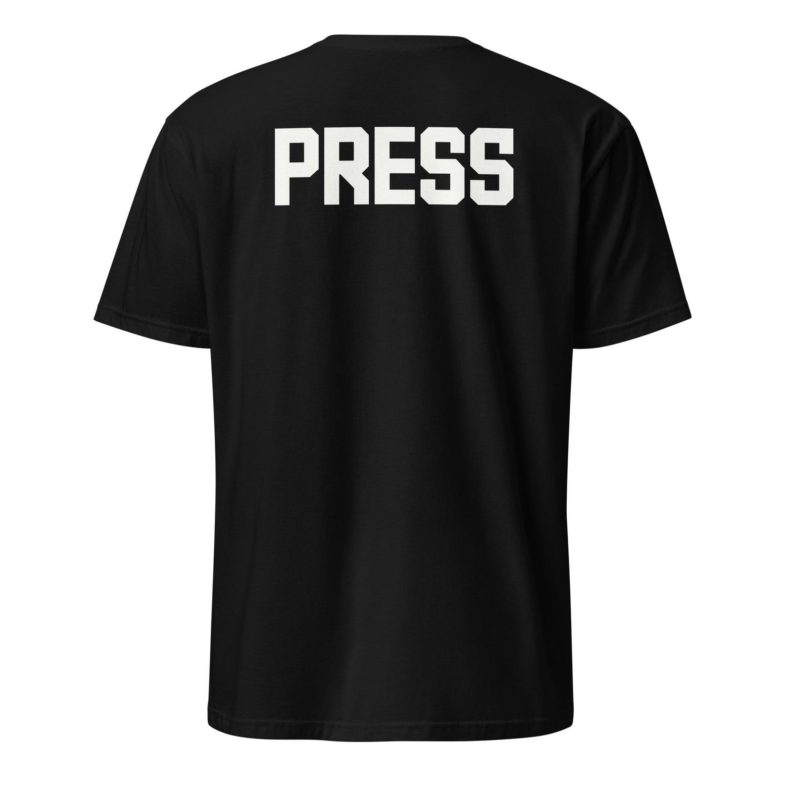 Press Shirt, News Reporter Tee, Back Print L