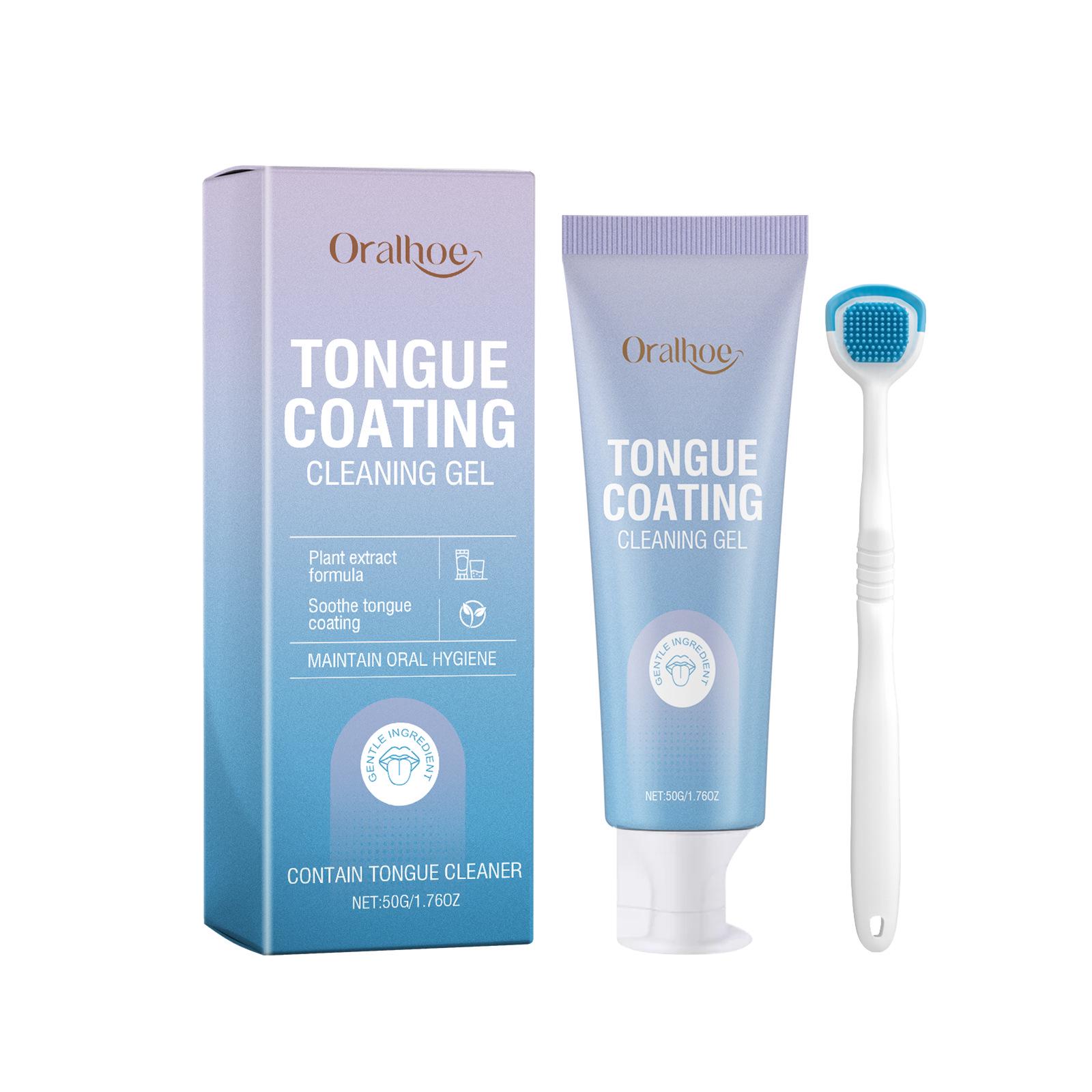 OralHoe Tongue Cleaning Gel - Freshens Breath & Cleans Tongue Coating Daily