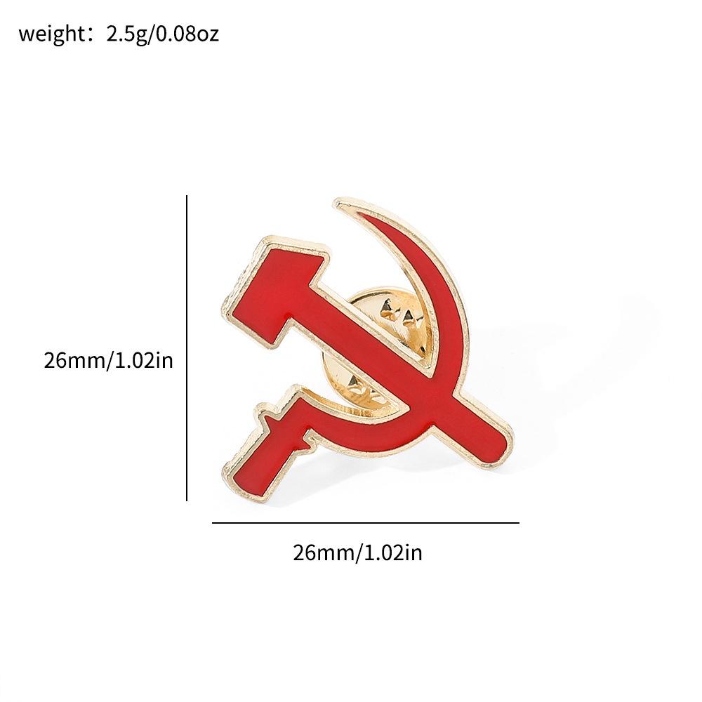 Fashionable Communist Pin Cartoon Character Alloy Brooch Metal Accessory