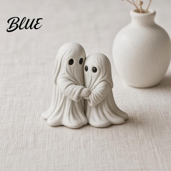 Healing Ghost Statue Halloween Hugging Statue Resin Table Ornament Cute Decoration Desktop Decoration Sculpture Art Piece for Home Bedroom
