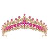 Luxury Zinc Zinc Alloy Princess Crown Shiny Bridal Headwear Trendy Girls Party Headbands  Themed Parties