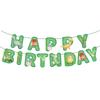Cartoon Dinosaur Theme Cake Toppers Cute Dino Balloon Decorations Banner Tableware Set Birthday Party Supplies Baby Shower Favor