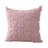 18x18cm Happy Easter Rabbit Pattern Throw Pillow Cover Wool Square Cushion Cover Soft Plush Sofa Pillowcase Home Room Decoration