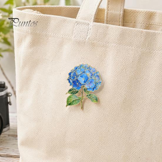 Decorative Clothing Pin Brooch Pin, Enamel Flower Design with Smooth Edges, Lapel Lightweight Zinc Alloy Badge for Jackets Scarves Bags Gift Non-snag