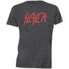 Szara Koszulka Unisex Slayer z Nadrukiem Logo - Nowa