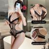 Fan Lei Lace Strappy Bodysuit: Open Crotch, No-Remove Sexy Lingerie for Passionate Nights (916)