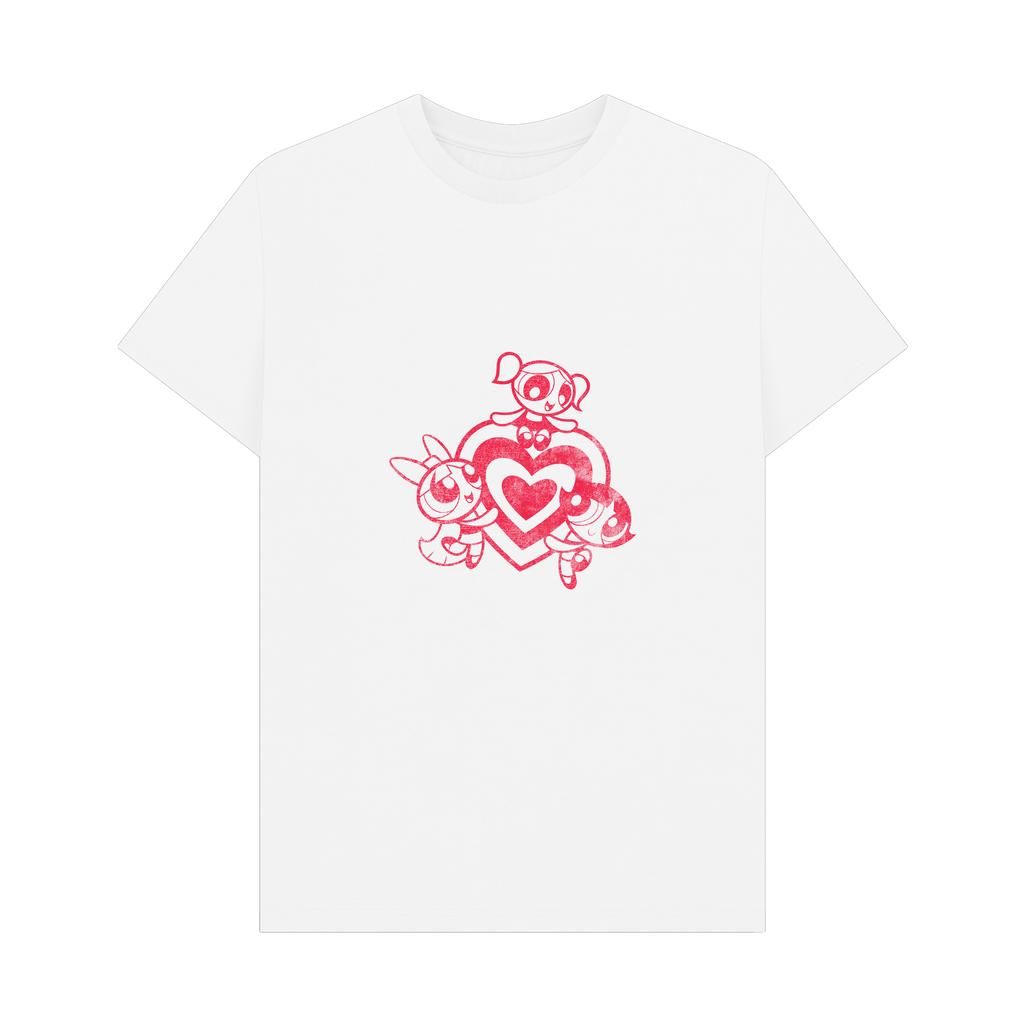 The Powerpuff Girls Unisex Adult Outline Graphic T-Shirt