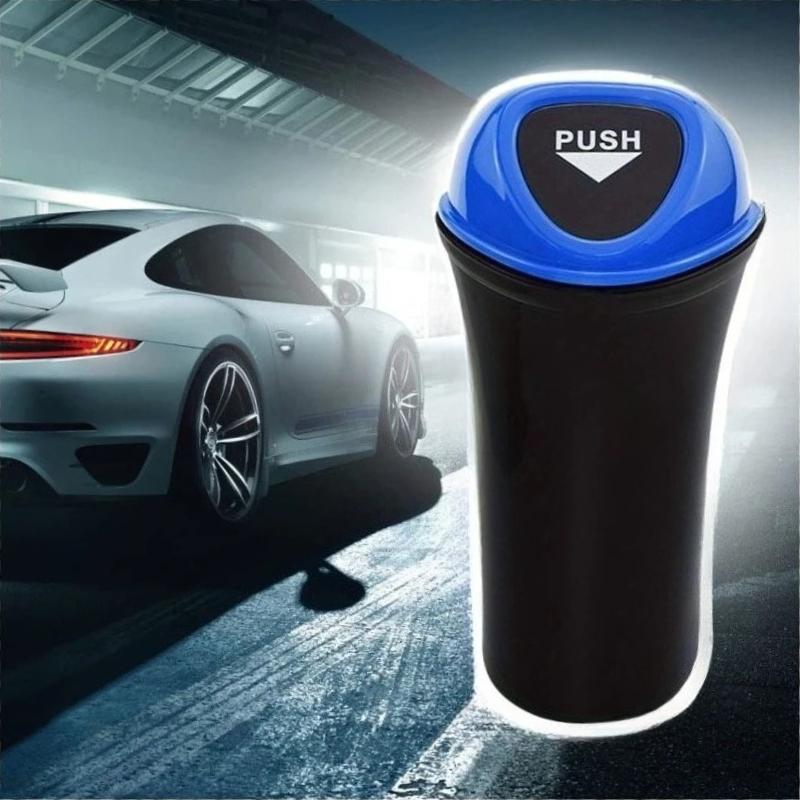 1PC Mini Car Storage Bin, Triangle Car Trash Can