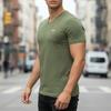 Aeronautica Militare Khaki T-Shirt Men' V-Neck T-Shirt Scoti006J508-07001