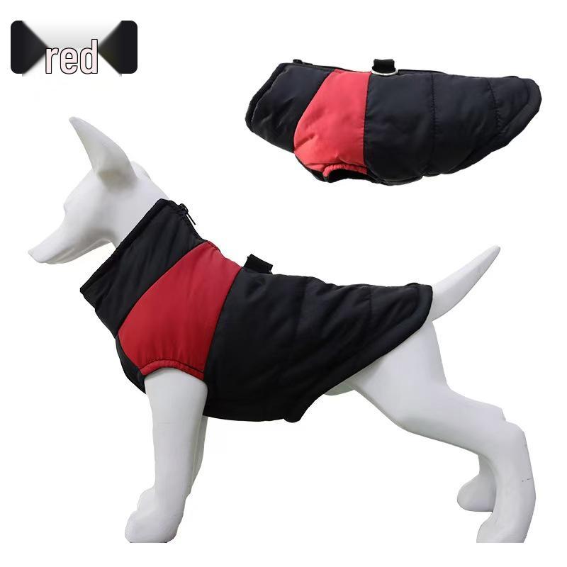 Autumn & Winter Pet Ski Suit: Thickened Windproof Cotton Vest for Dogs