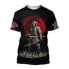 New Summer Sublime, Warrior Mask Tattoo 3D T-shirt 3D, Easy To Print Men, Short Sleeved Shirt, Unisex Street Top.