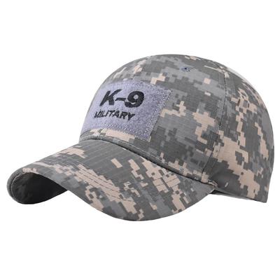 Baseball 3D CZA428 Hat, Cap, Cap, Military, Embroidery, Brim, Sunshade, Camouflage, Men's, Women's, (Camouflage Gray)