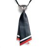 Korean-Style No-Tie JK Girl Uniform Brooch with Sailor Suit Stripes