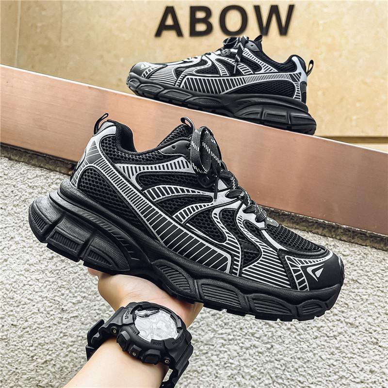 Men's Retro Chunky Sneakers Breathable Mesh Non-slip Casual Sports Shoes