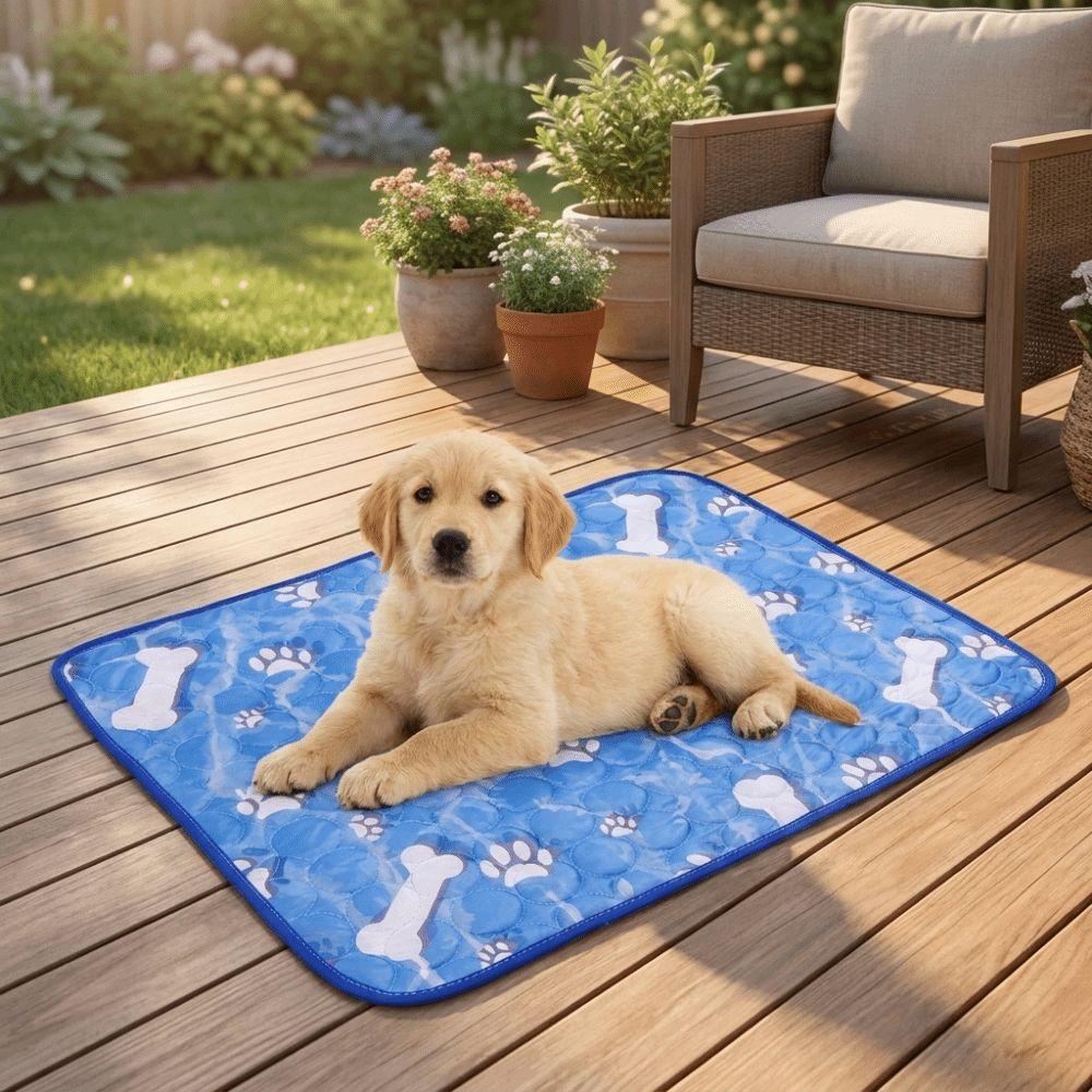Nonslip Dog Cooling Pad Breathable Dog Sleeping Mat Pet Floor Mat Cat Nest Bed Indoor Use
