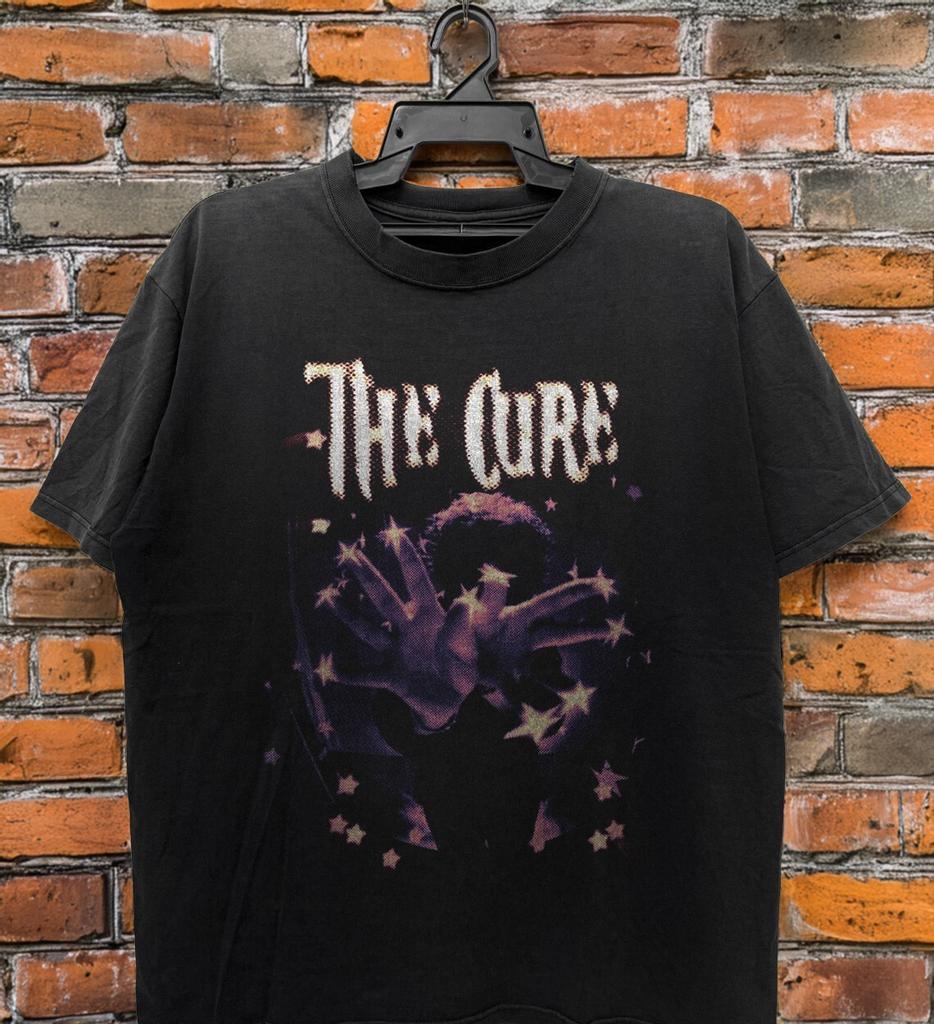 NEW! The Cure shirt, 90s band graphic tee, Retro Unisex Black Cotton T-Shirt