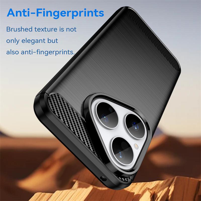 For Cover Huawei Pura 80 Case Huawei Pura80 Pro 80 Ultra Anti-knock Soft Silicone Carbon Fiber Back Case For Huawei Pura 80 Case