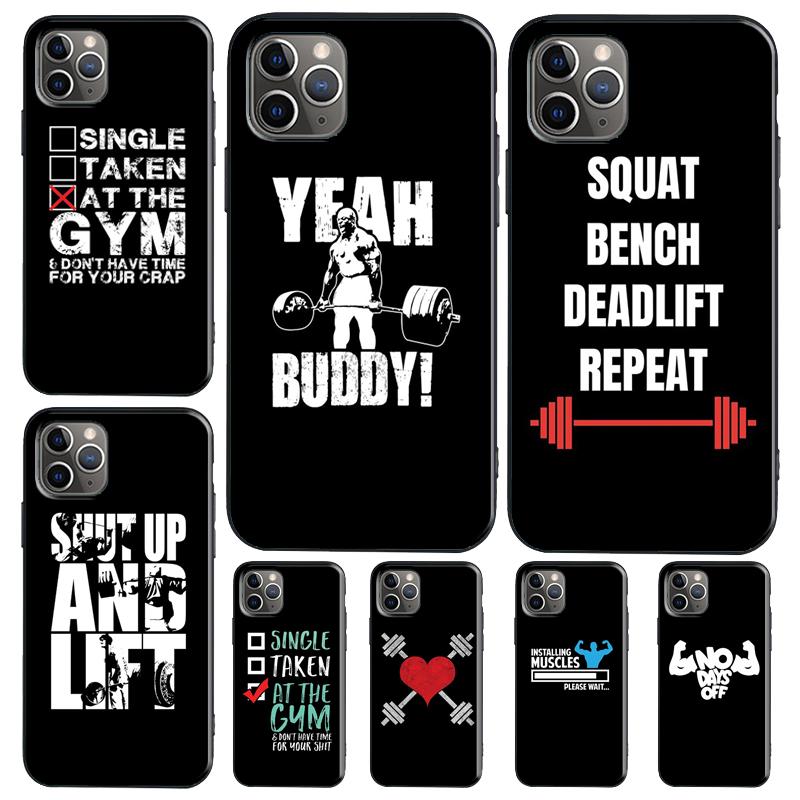Bodybuilding Gym Fitness Quotes Case For Realme 15 Pro 12 11 13 14 Pro Plus GT6 GT7 C55 C51 C53 C25 C63 C61 C65 C67 C71 C75