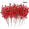 10/30 Stück Simulationsbeere, wiederverwendbar, realistisch, leuchtende Farbe, künstliche rote Beere, Weihnachtsdekoration für Zuhause