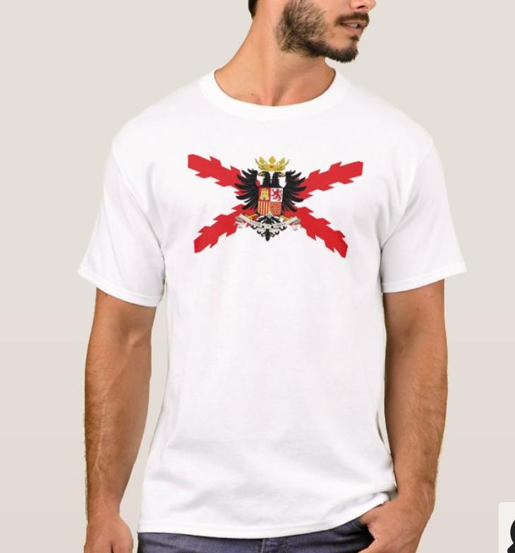 

DOUBLEHEADED EAGLE THIRD THIRD SPANISH CROSS SAN ANDRES BURGUNDY CROSS TShirt Cotton Short Sleeve ONeck Mens T Shirt New S